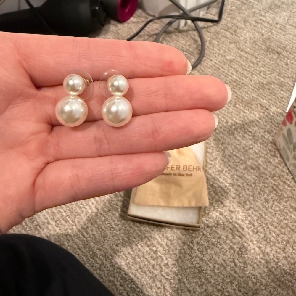 Jennifer Behr Iris Pearl Earrings